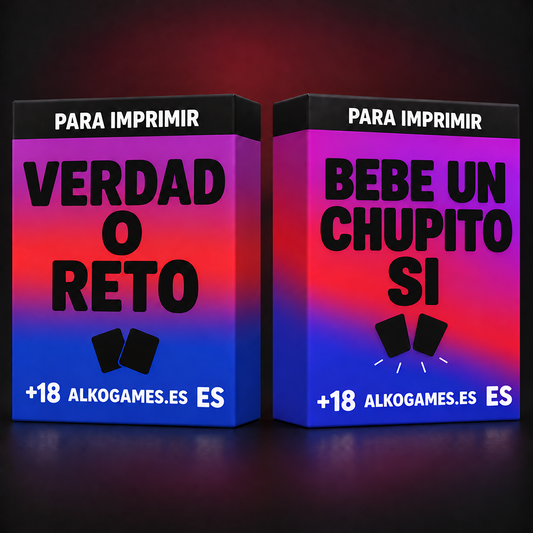 Pack „Verdad O Reto" + „Bebe Un Chupito Si" (Para Imprimir)